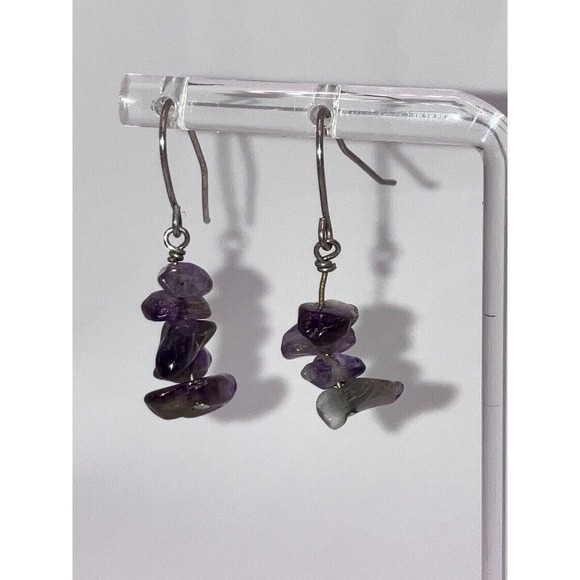 Amethyst Chips Wrap Around Wire Bracelet & Earrings! - Picture 7 of 10